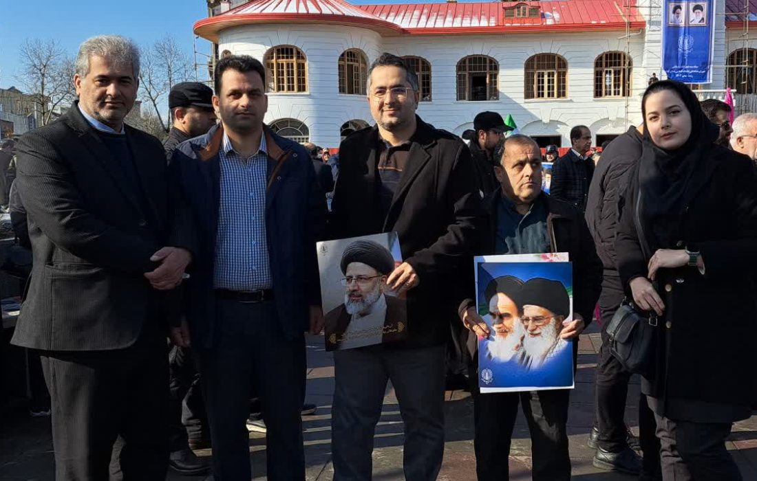 حضور کارکنان شرکت خدمات حمایتی کشاورزی استان گیلان در کنار مردم در راهپیمایی ۲۲ بهمن ۱۴۰۳