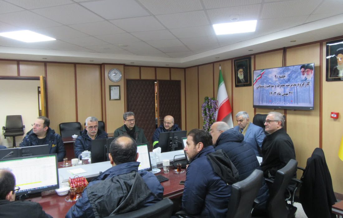 جلسه کار گروه مدیریت مصرف سوخت زمستانی با حضور دکتر برادران نصیری برگزار شد