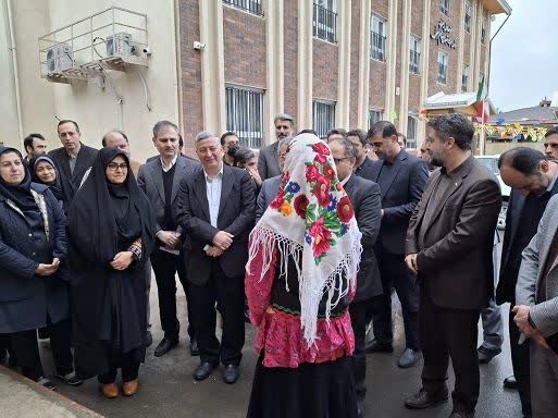 افتتاح سالن ورزشی مدرسه ۱۲ کلاسه برکت سردار شهید حاج قاسم سلیمانی خمام 