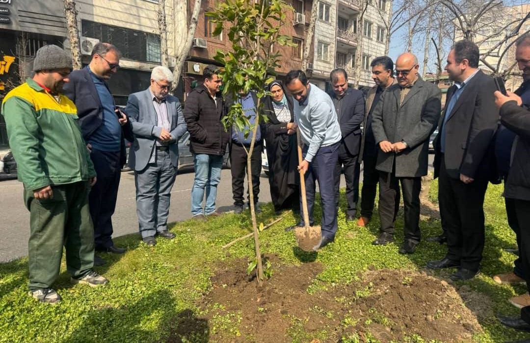 با حضور رئیس،اعضای شورای اسلامی و شهردار رشت؛  کاشت ۴۱ اصله درخت در بلوار لاکانی رشت به مناسبت روز درختکاری