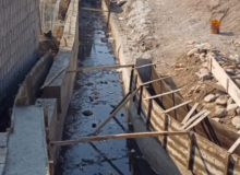 پس از نیم قرن صورت پذیرفت؛  اجرای پروژه کانال کشی و جدول گذاری دو طرف پل ورودی شهر توتکابن