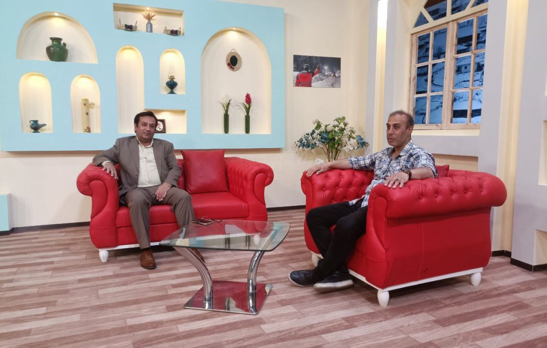 دکتر علی نوری پور شهردار توتکابن در برنامه زنده تلویزیونی
