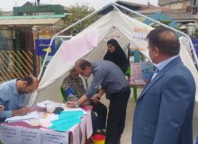 همزمان با هفته ملی سلامت : برپایی چادر سلامت درآستانه اشرفیه توسط شبکه بهداشت برپا شد.