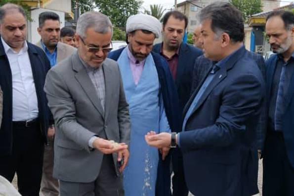 بازدید نماینده مردم شریف رشت و خمام در مجلس شورای اسلامی از پروژه خط انتقال خمام به خشكبیجار و پروژه بسته دیم