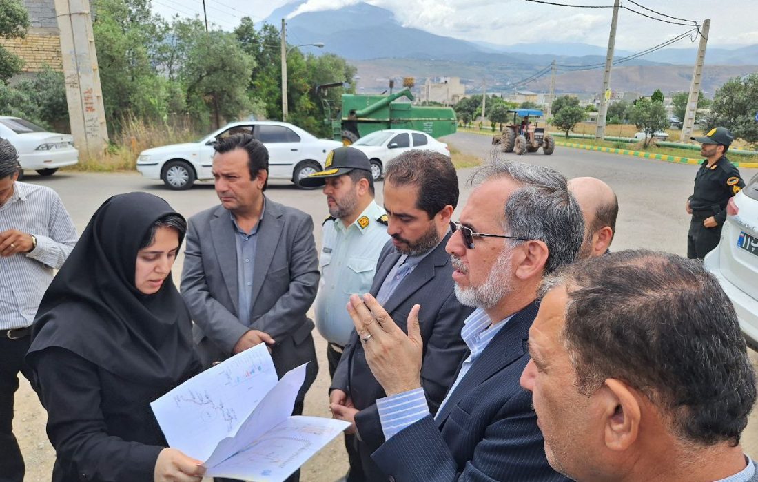 بازدید فرماندار رودبار  از پروژه خط انتقال آب شرب سد دیورش