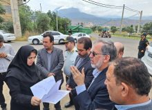 بازدید فرماندار رودبار  از پروژه خط انتقال آب شرب سد دیورش