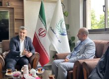 حضور مدیرکل محترم اداره کل پست گیلان در شهرداری خشکبیجار به منظور پیگیری پروژه طرح ملی جی نف