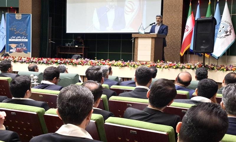 مراسم تحلیف وکلای پایه یک مرکز وکلای گیلان با حضور رییس کل دادگستری استان گیلان برگزار شد