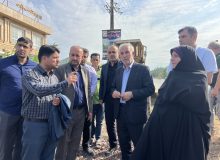 حضور  جبار کوچکی نژاد در پروژه تعریض و توسعه فاز دوم بلوار شهید سلیمانی (ساحل) خشکبیجار