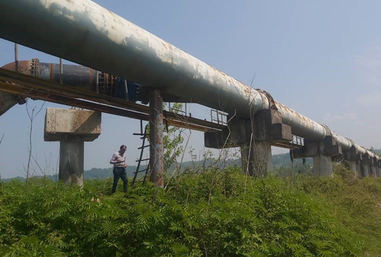 پیمایش و به روز رسانی خط انتقال آب شرب شرق تصفیه خانه بزرگ آب گیلان