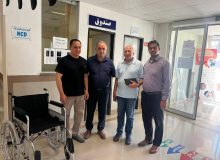 اهدای ویلچر به بیمارستان شهدای رضوانشهر