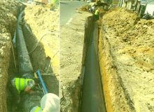 آغاز عمليات اجراي پروژه خطوط انتقال آبرساني شهر لنگرود