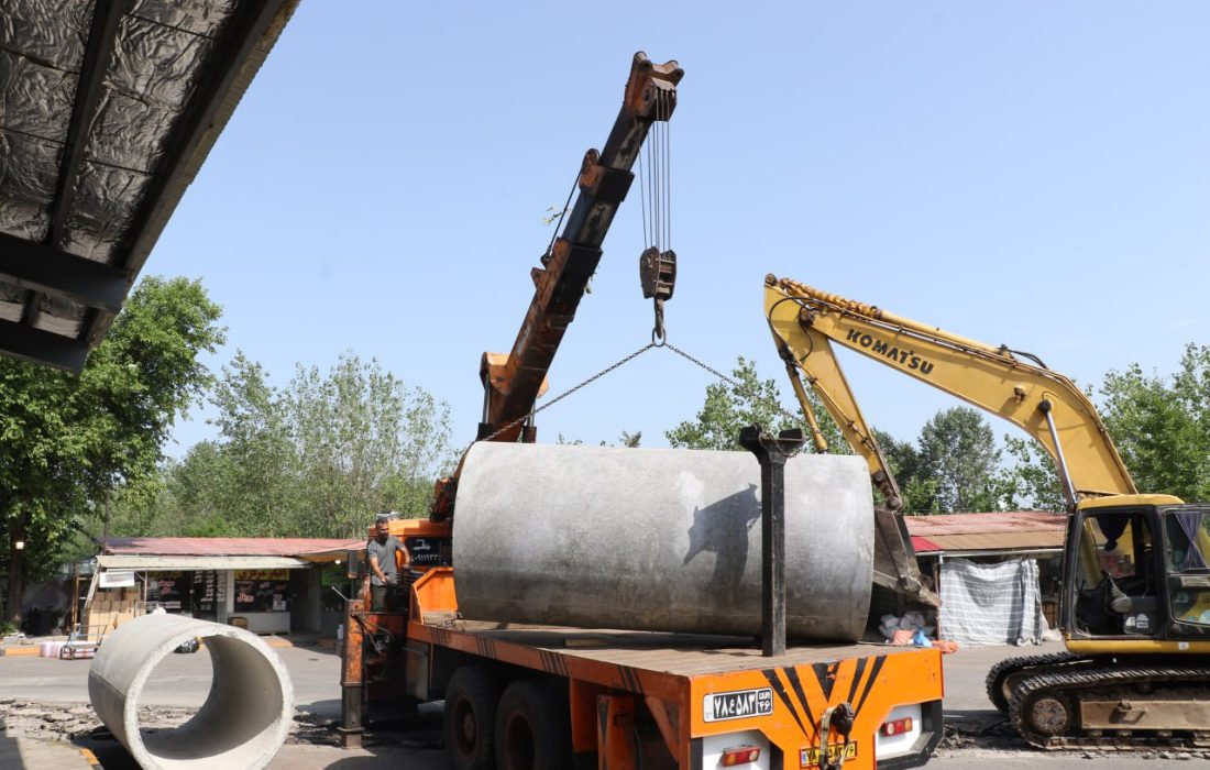 پروژه جمع آوری آب های سطحی گلستان ۳۵ تا ورودی نخجیرکلایه آغاز شد