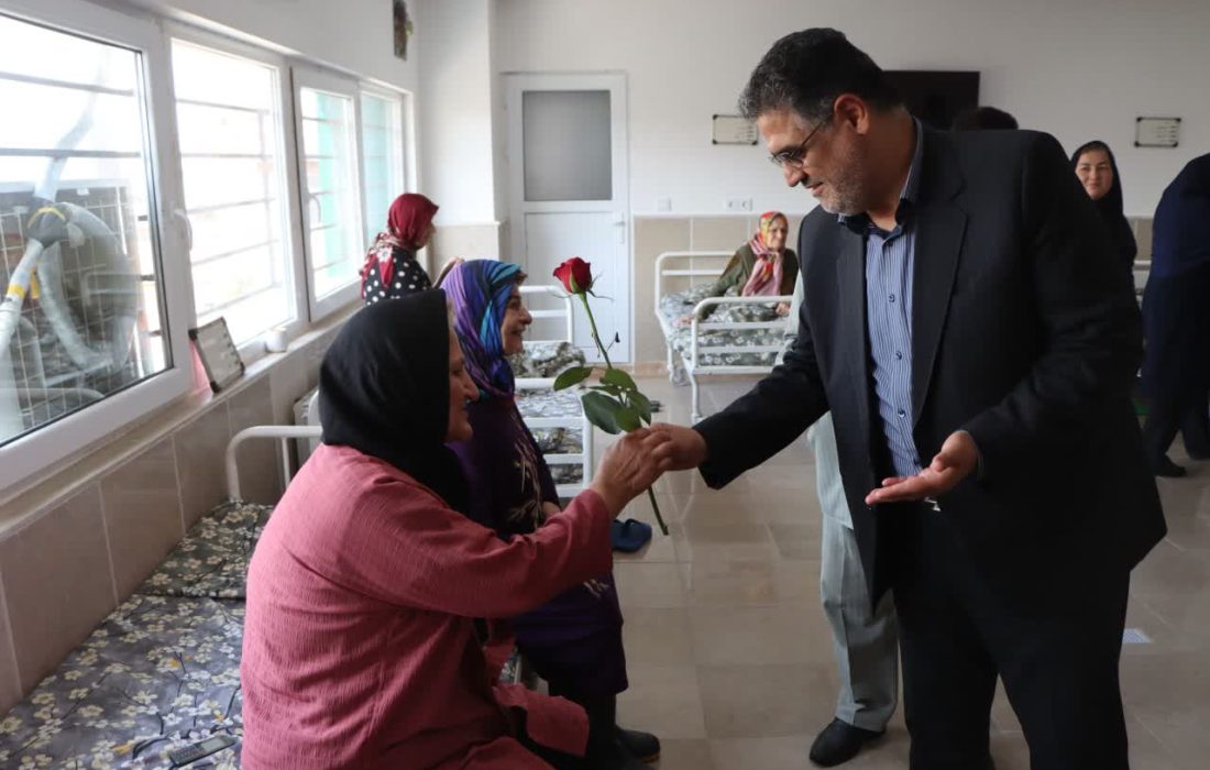 بازدید مدیر کل بنیاد مسکن گیلان از آسایشگاه سالمندان و معلولین رشت