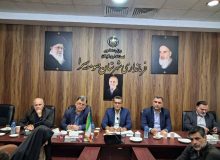 جلسه بررسی وضعیت آب آشامیدنی و پیگیری پروژه‌های زیربنایی آب و برق در صومعه سرا