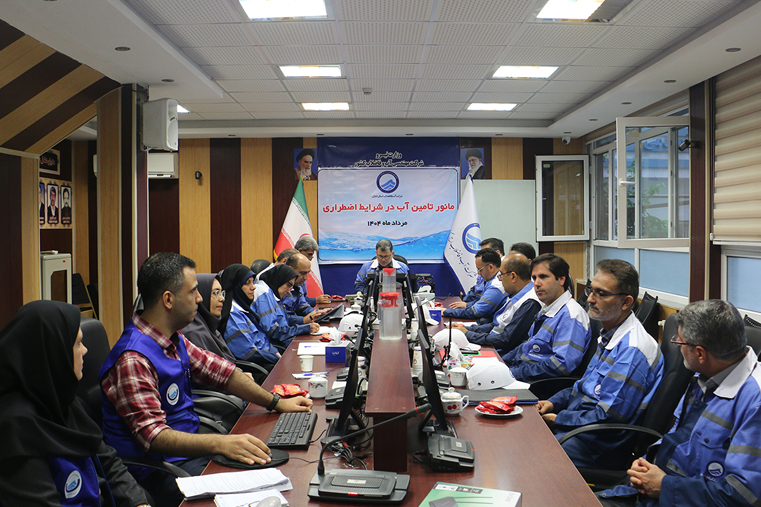 توسط دفتر مدیریت بحران، پدافند غیرعامل و HSE شرکت آبفای گیلان برگزار شد: مانورآمادگی تامین آب در شرایط اضطراری