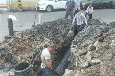 طي سه ماه اول سال جاري؛ اصلاح شبكه فاضلاب یكصد خانوار رشت