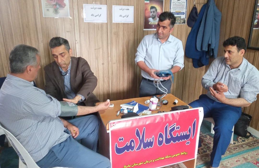 غربالگری رایگان سلامت نمازگزاران ماسال در نماز جمعه