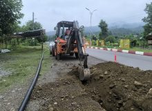 مشاركت قرارگاه محرومیت زدایی نیروی زمینی ارتش جمهوری اسلامی ایران در اجرای پروژه های آبرسانی شهرستان فومن