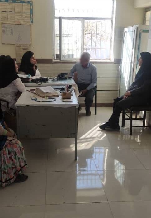 ویزیت و ارائه خدمات سلامت به سالمندان و روستائیان لوشان و کلیشم