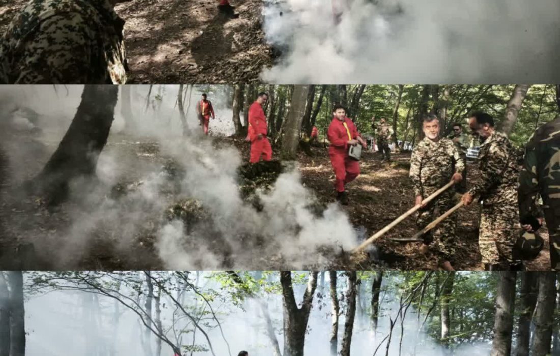 فرمانده یگان حفاظت منابع طبیعی وآبخیزداری گیلان:  برگزاری مانور عملیاتی اطفای حریق در پارک جنگلی سراوان