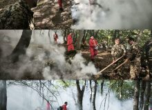 فرمانده یگان حفاظت منابع طبیعی وآبخیزداری گیلان:  برگزاری مانور عملیاتی اطفای حریق در پارک جنگلی سراوان