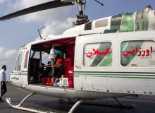 اعزام اورژانس هوایی گیلان برای انتقال مصدومان انفجار هتل اسپیناس آستارا
