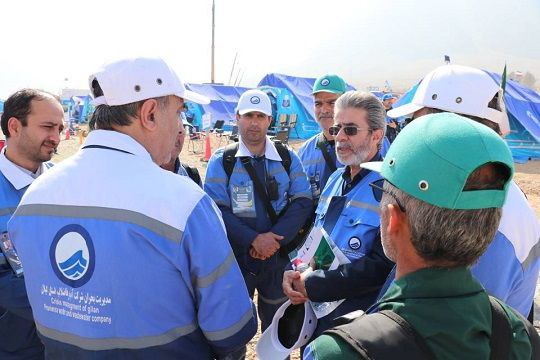 تقدیر مدیر دفتر مدیریت بحران و پدافند غیرعامل وزارت نیرو از عملكرد تیم واكنش سریع آبفای گیلان