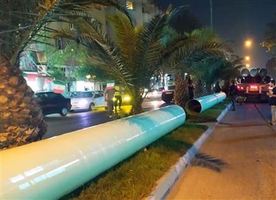 آغاز عملیات اجرایی پروژه خط انتقال آب شرب از فلكه گاز تا برج ۱ شهر رشت