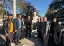 در آستانه جشن شب یلدا ؛ سردیس لسان‌الغیب حافظ شیرازی در رشت رونمایی شد
