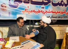 خدمت‌رسانی جهادی در دل بحران؛ برپایی میز سلامت و توزیع دارو به یاد شهدای سلامت در خمام