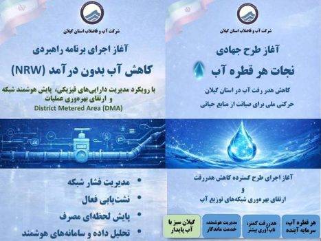خیزش جهادی آبفای گیلان برای صیانت از مایه حیات؛ طرح عظیم و ملی «نجات هر قطره آب» كلید خورد