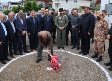 کلنگ‌زنی مرکز جامع پیشگیری و تشخیص سرطان صومعه‌سرا با حضور استاندار گیلان