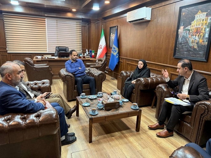 دیدار مدیرکل پست گیلان با شهردار رشت با محوریت پروژه «جینف»